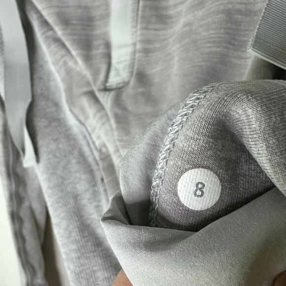 Lululemon Post Sweat Hoodie Sweatshirt Women's 8 Heathered Gray 1/2 Zip Athletic - Picture 3 of 6